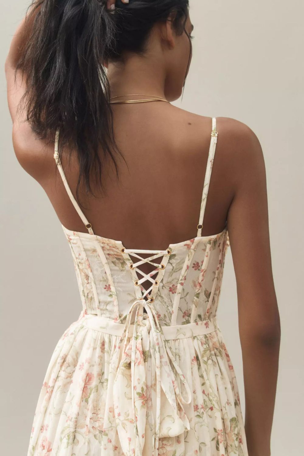 Colette - Robe Maxi Blomsterkorset