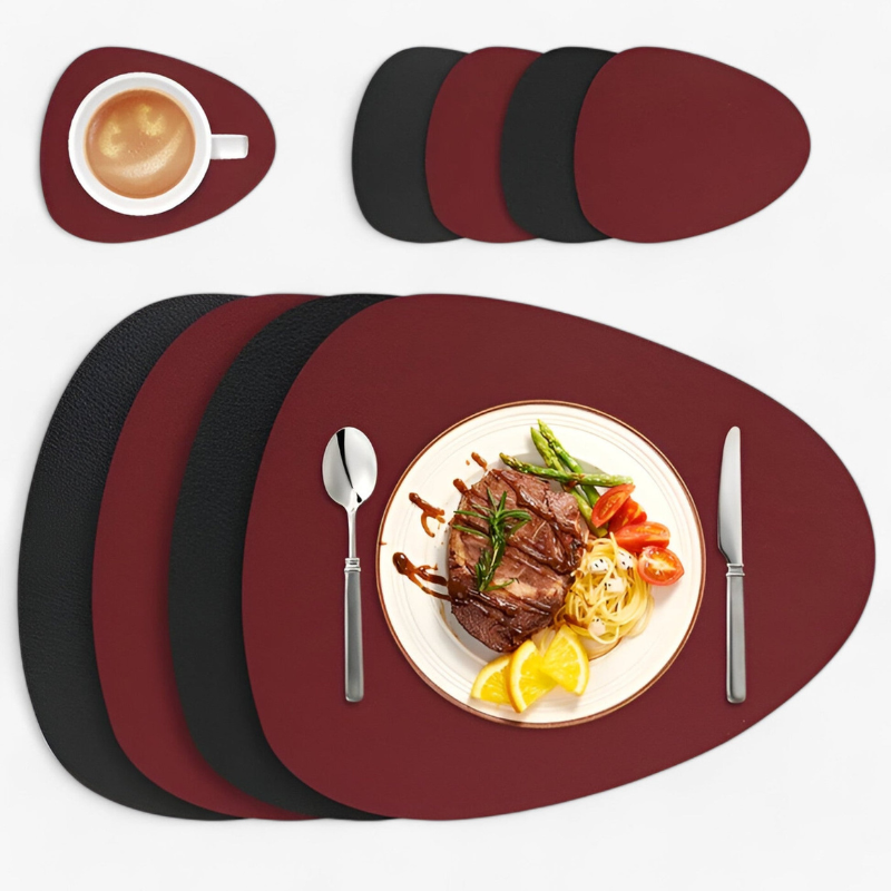 Bordluna Élégant Sets de Sous-plat et Set de Dessous de Plat Réciproque