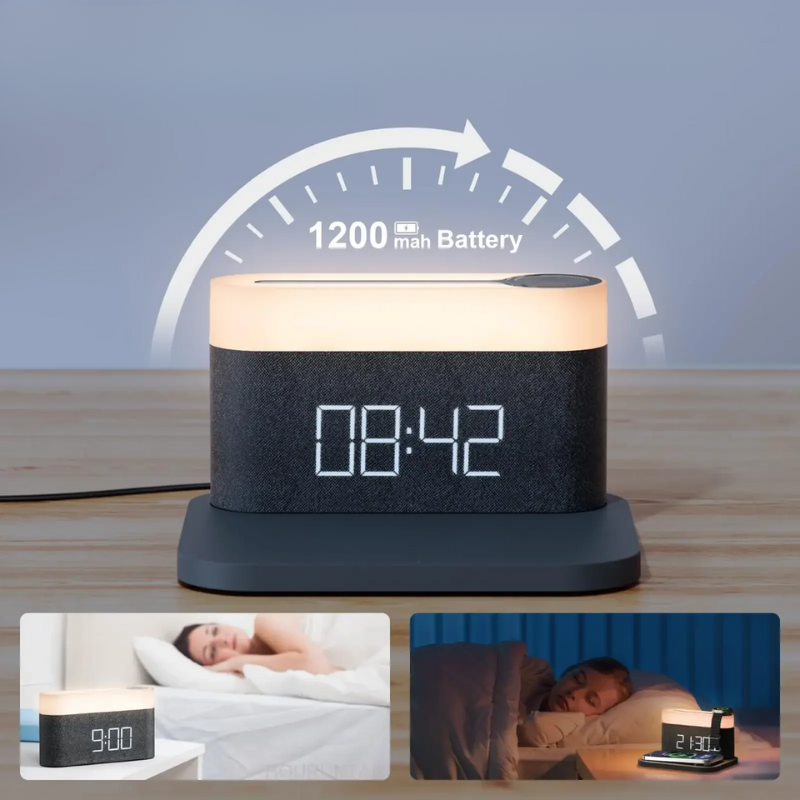 LumiCharge – Veilleuse sans fil et fonction alarme