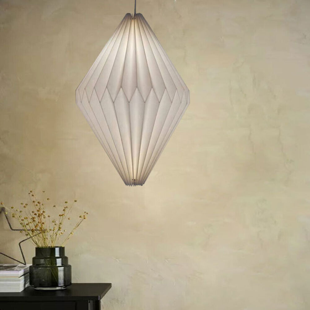 OrigamiGlow – Suspension Sculpturale avec Hauteur Réglable
