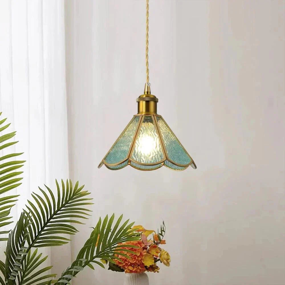 LumiGlas Suspension – Éclairage Élégant avec Abat-jour en Verre Texturé