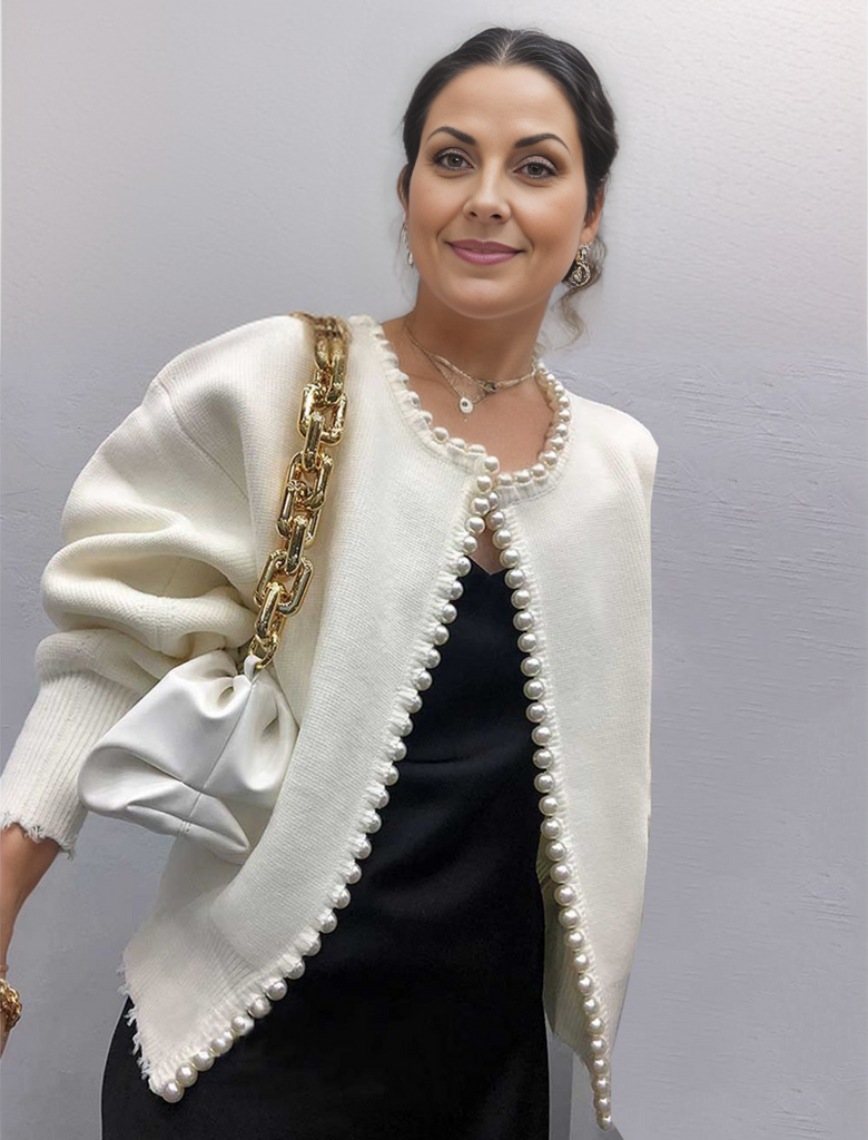 Tendance d'automne® Blazer Vintage en Perles
