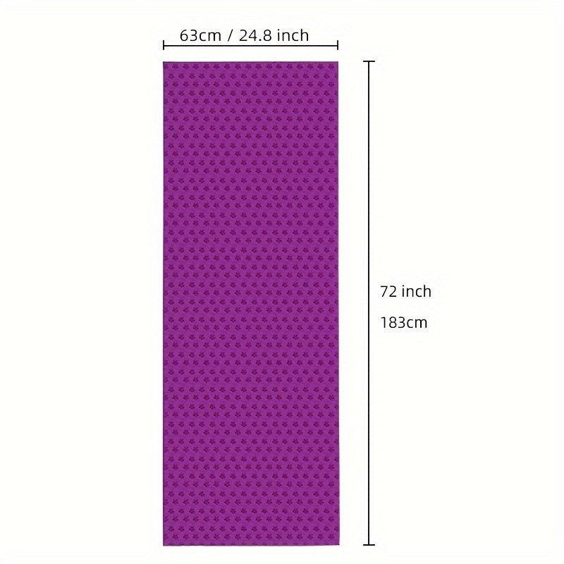 Tapis de yoga antidérapant - Pliable et lavable