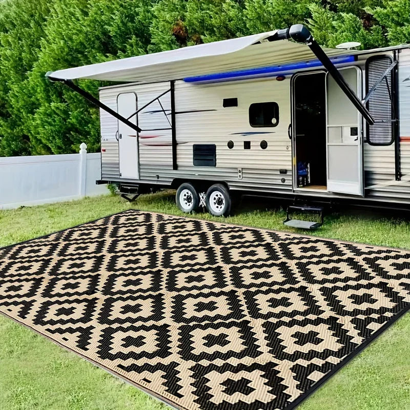 Tapis d'extérieur bohème et élégant
