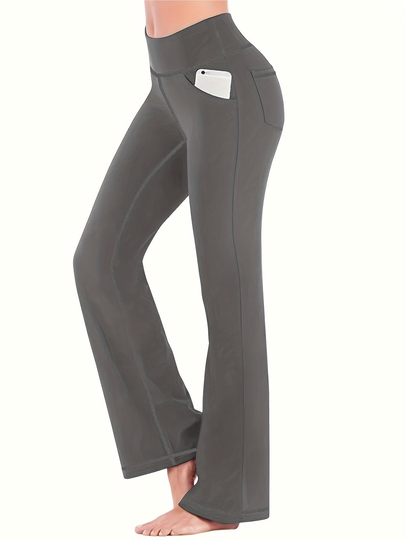 Anne - Pantalons de yoga à jambes larges avec poche pour femmes