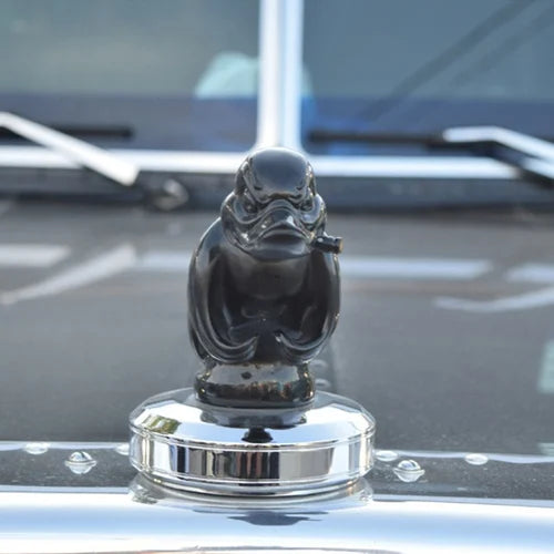 CarMascot - Décoration en chrome élégante pour canard