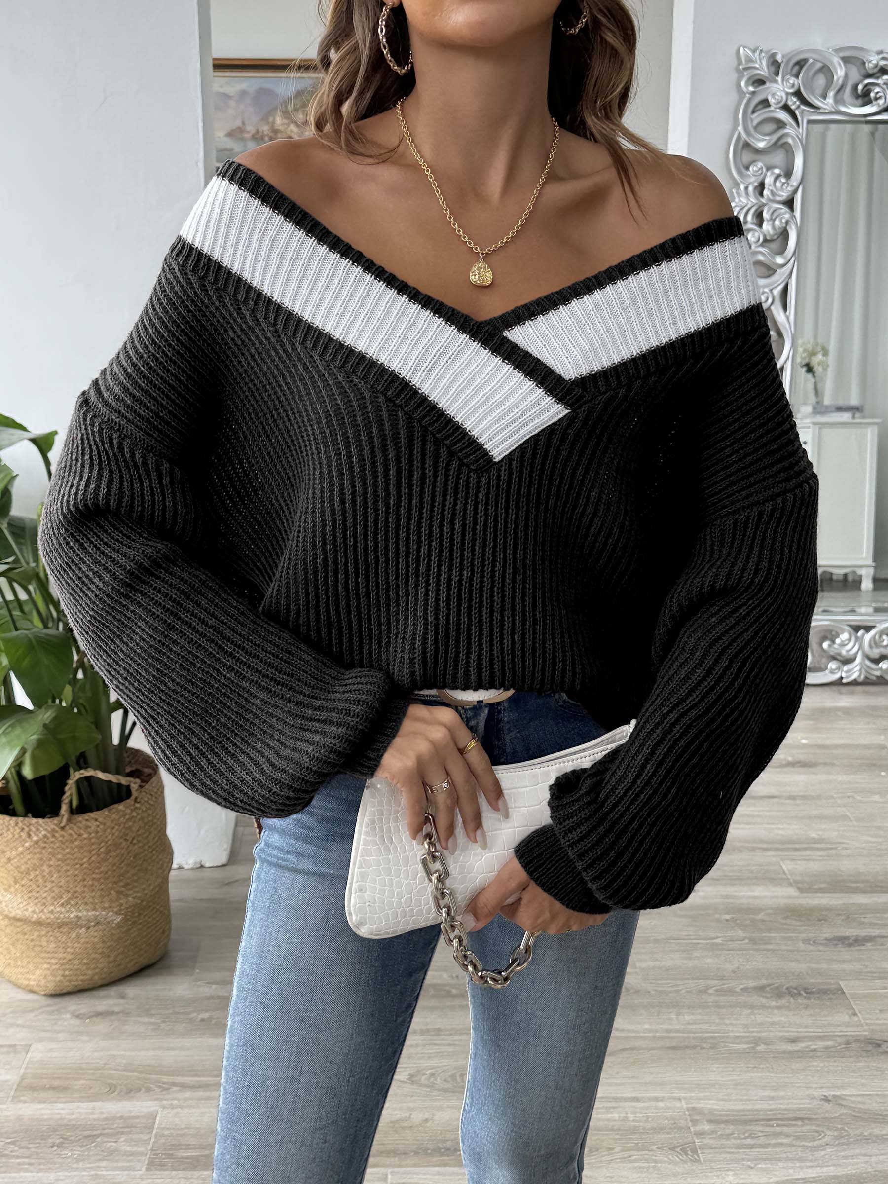 Soffie - Pull à manches longues doux et ample