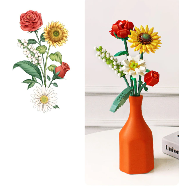 FloraBloom - bouquet de fleurs 3D pour des espaces apaisants
