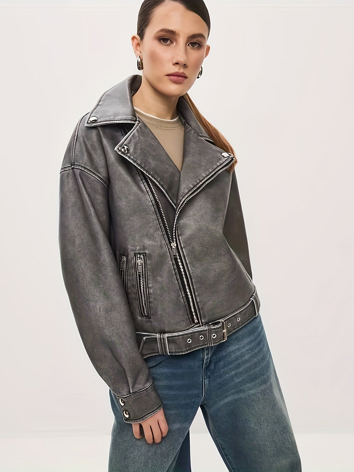 Lavina - Veste classique avec revers et bord stylé
