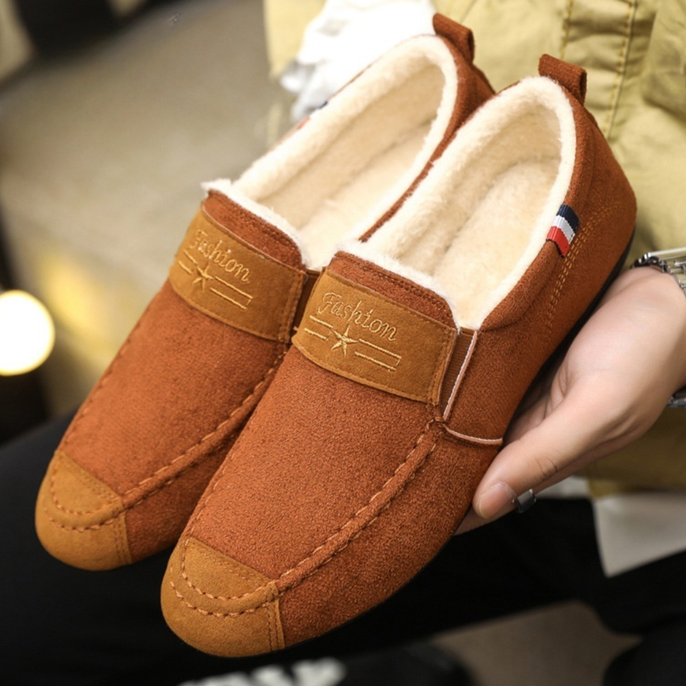 Steven - Mocassins confortables doublés polaire pour homme