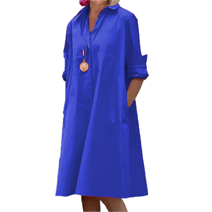 ÉlanChic - robe chemise élégante pour femmes au style raffiné