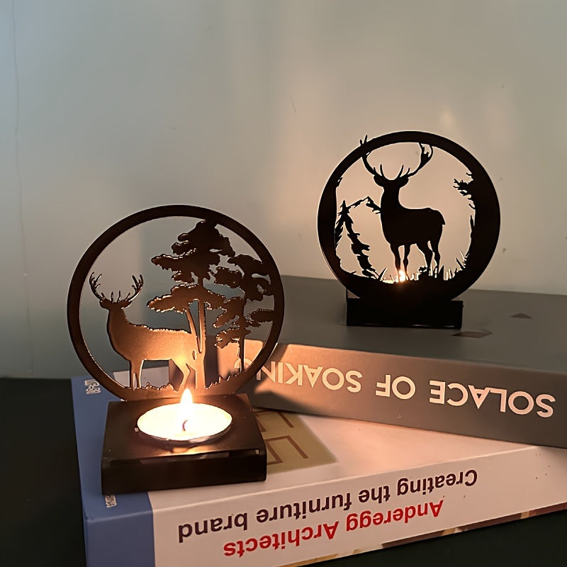 Deerglow - Porte-bougie pour décoration festive