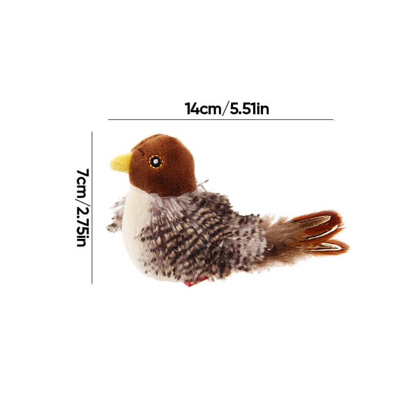 Jouet pour chat - Oiseau qui piaule en simulation