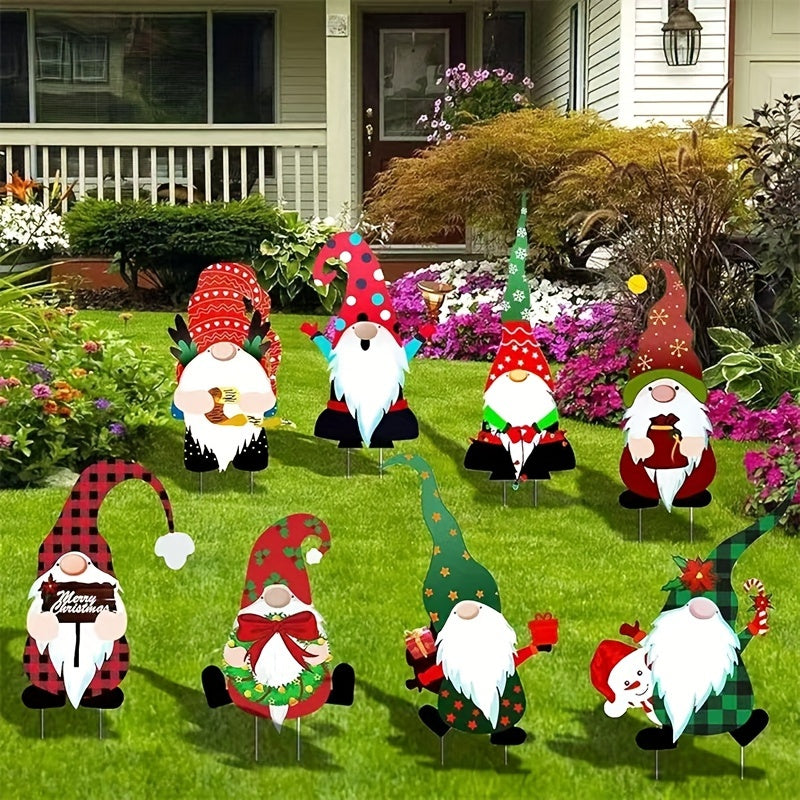 Jolly | 8 Ensembles de Decorations de Nain pour les Fêtes de Noël