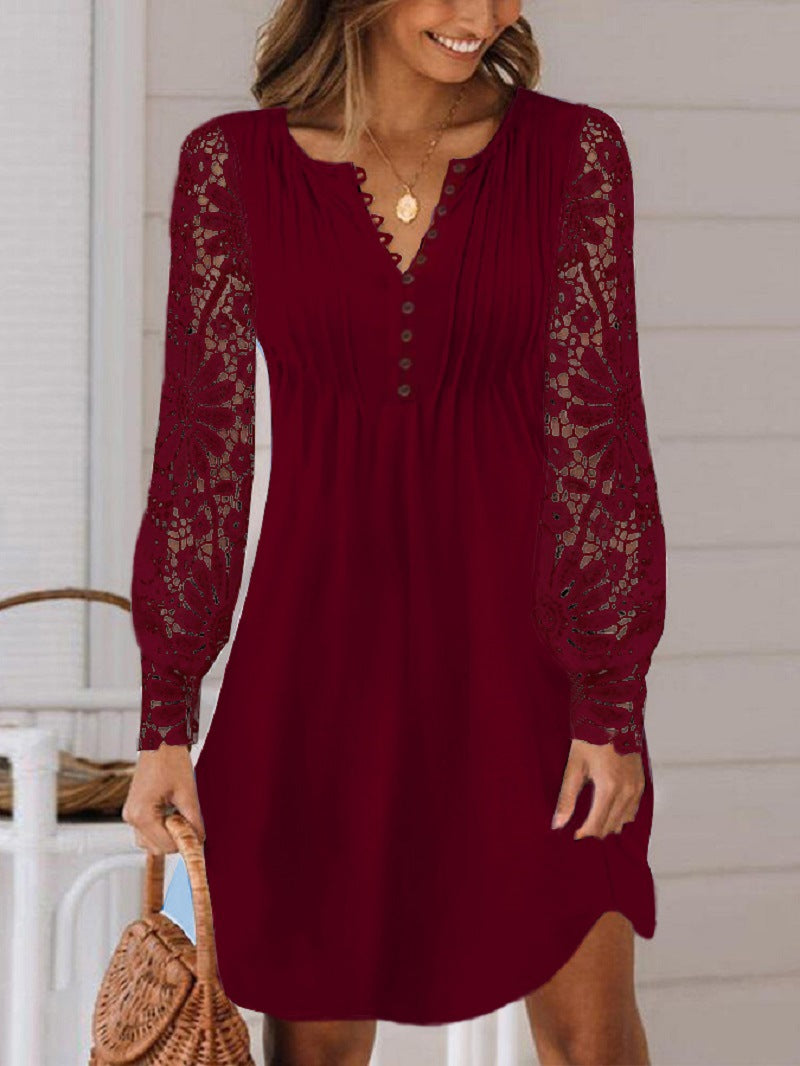 Robe élégante Lea avec des détails faits main