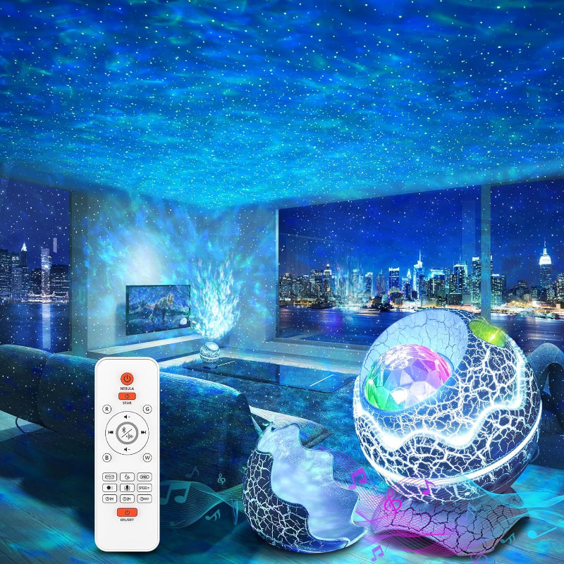 GalaxyGlow - Projecteur d'effets lumineux colorés avec haut-parleur Bluetooth