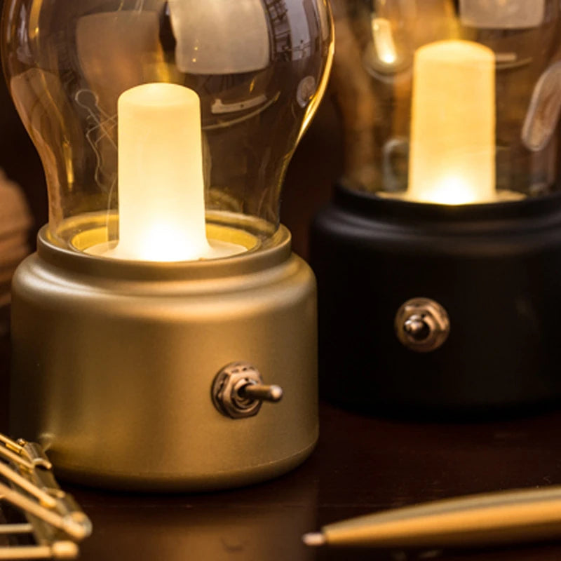 Nostalume Lampe de Bureau Portable – Design Vintage avec Flexibilité Moderne