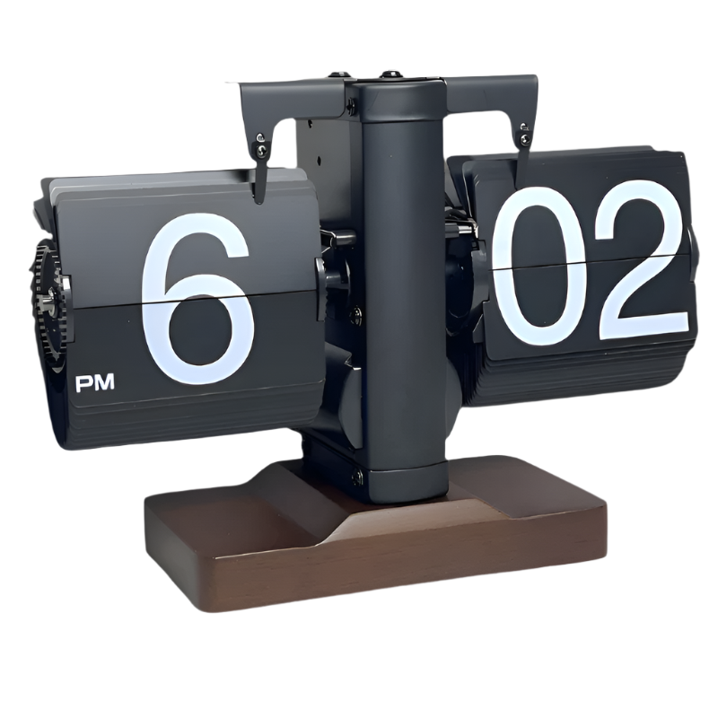 Horloge à flip silencieuse RetroFlip – Style vintage avec précision moderne