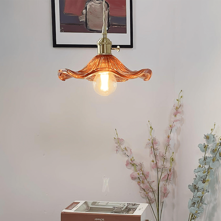 Lampe stylée à fleur d'hibiscus