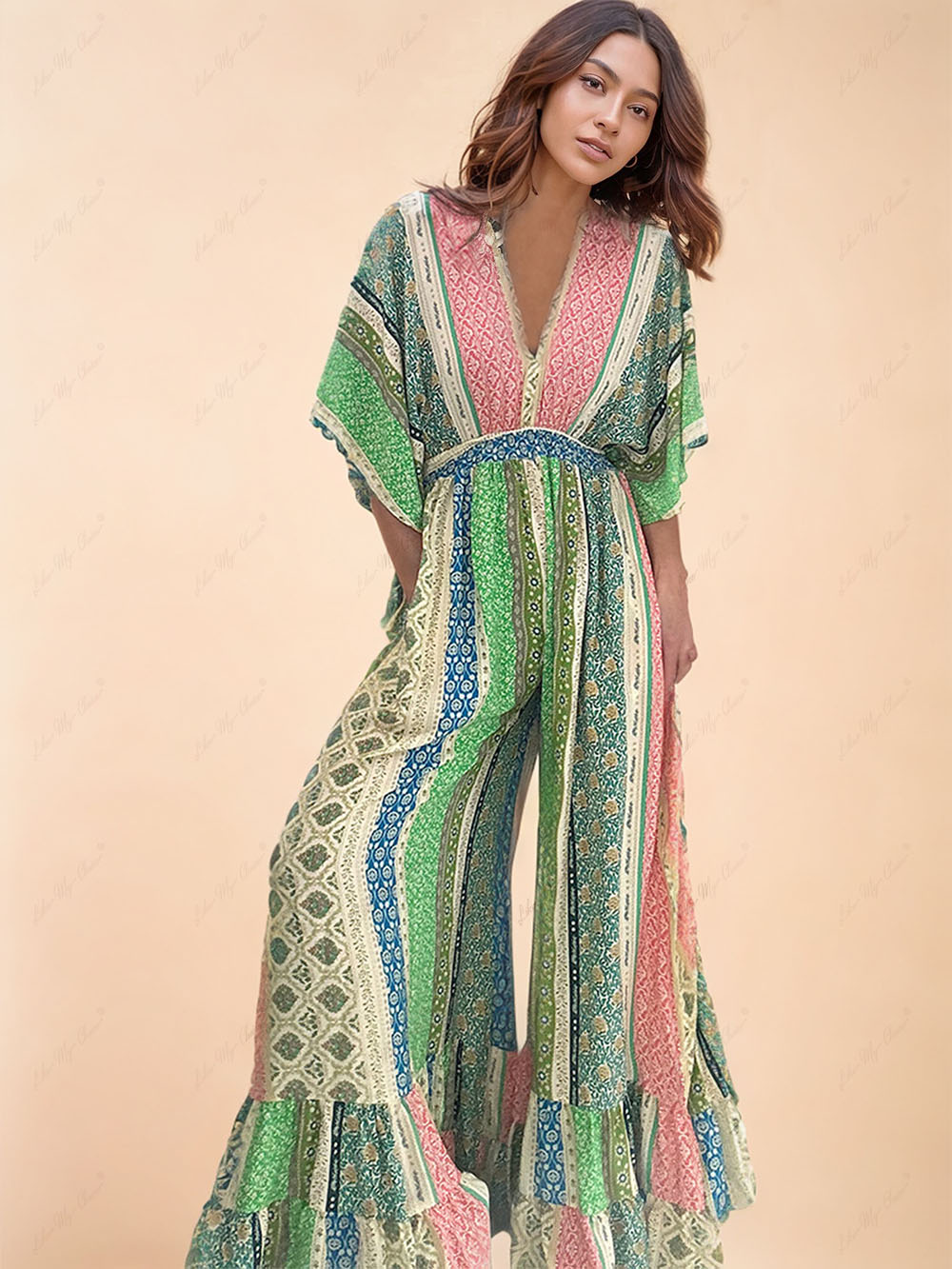 Alina Boho Combinaison - Combinaison confortable pour femme au style bohème