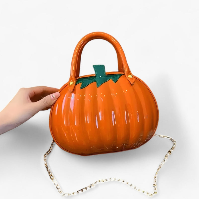 Melanie – Pochette en forme de citrouille avec bandoulière réglable