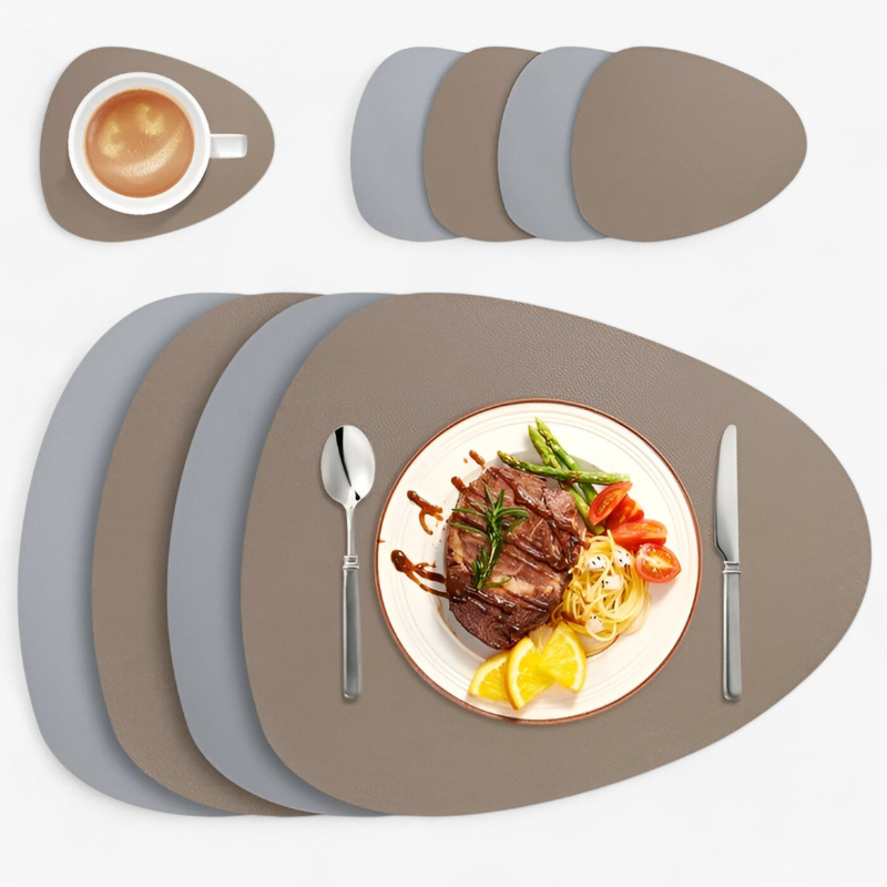 Bordluna Élégant Sets de Sous-plat et Set de Dessous de Plat Réciproque