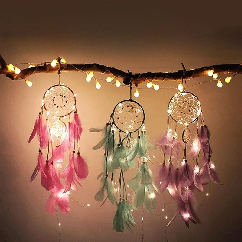 LumiCatch - Attrape-rêves lumineux à LED pour des nuits magiques