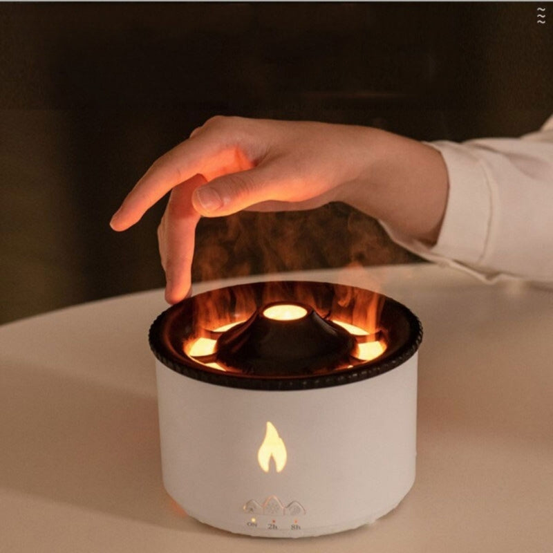 AromaGlow - Diffuseur d'huiles essentielles ultrasonique avec lumière d'ambiance LED