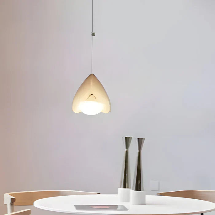 Lampe pendante plissée minimaliste