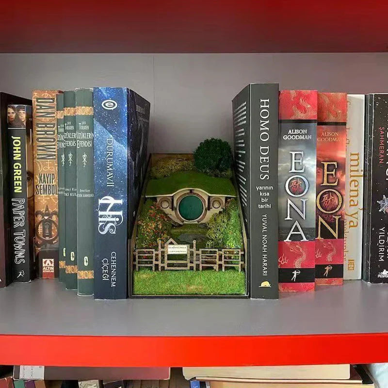 MiniScape Support de Livre – Supports de Livre Décoratifs Artisanaux avec Design de Micro Paysage