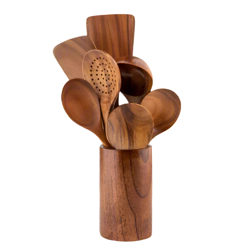 Ensemble d'ustensiles de cuisine en silicone durable ChefNest