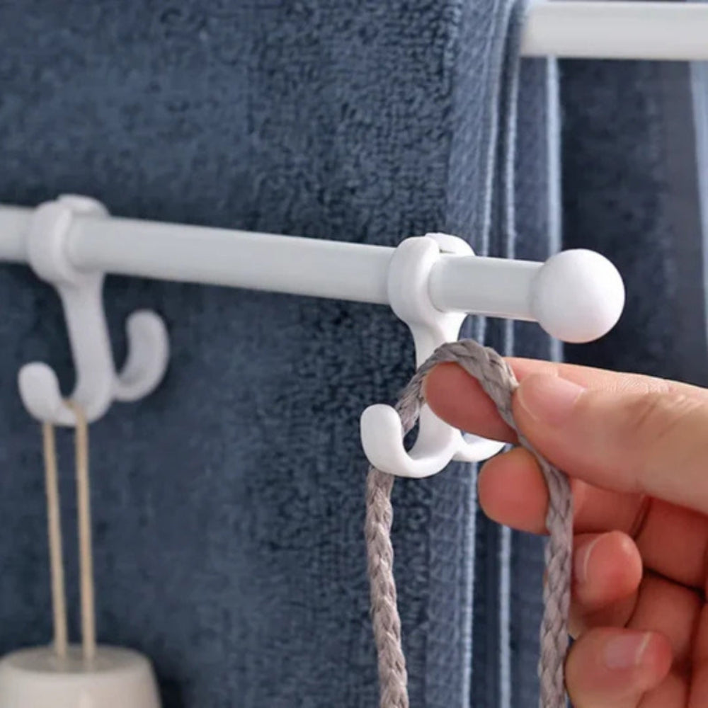 FlexiRack – Étagère murale pivotante pliable et porte-serviettes