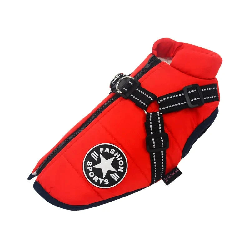 GoldPaw - Veste pour chien matelassée avec harnais intégré pour Golden Retrievers