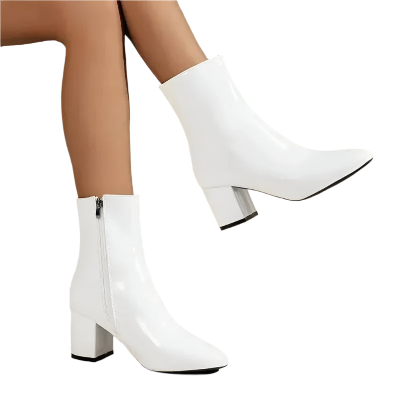 Isabel - Chic bottines à talon bloque à bout pointu
