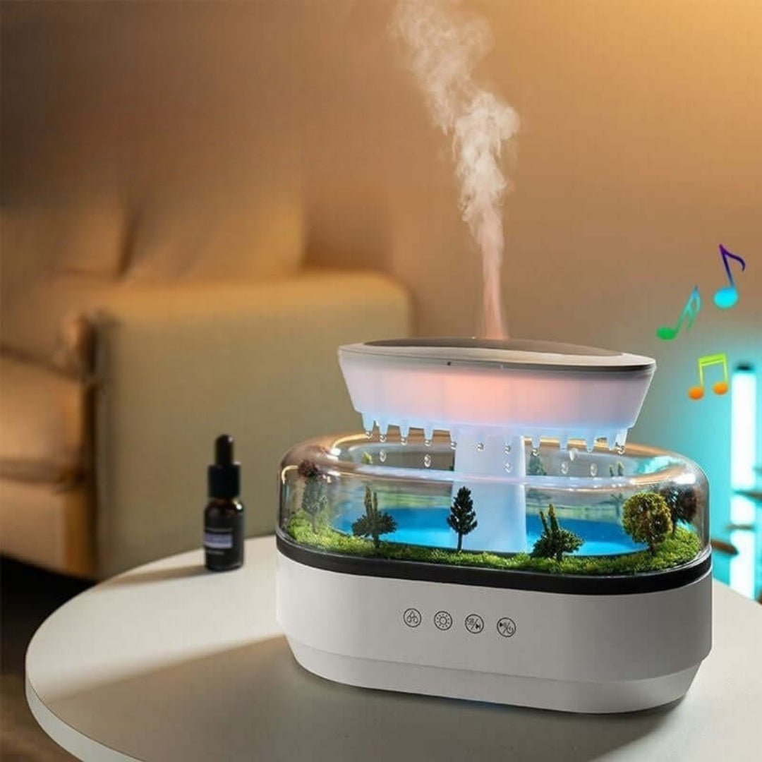 Diffuseur d'aromathérapie ZenScape – Design inspiré de la nature avec une douce brume