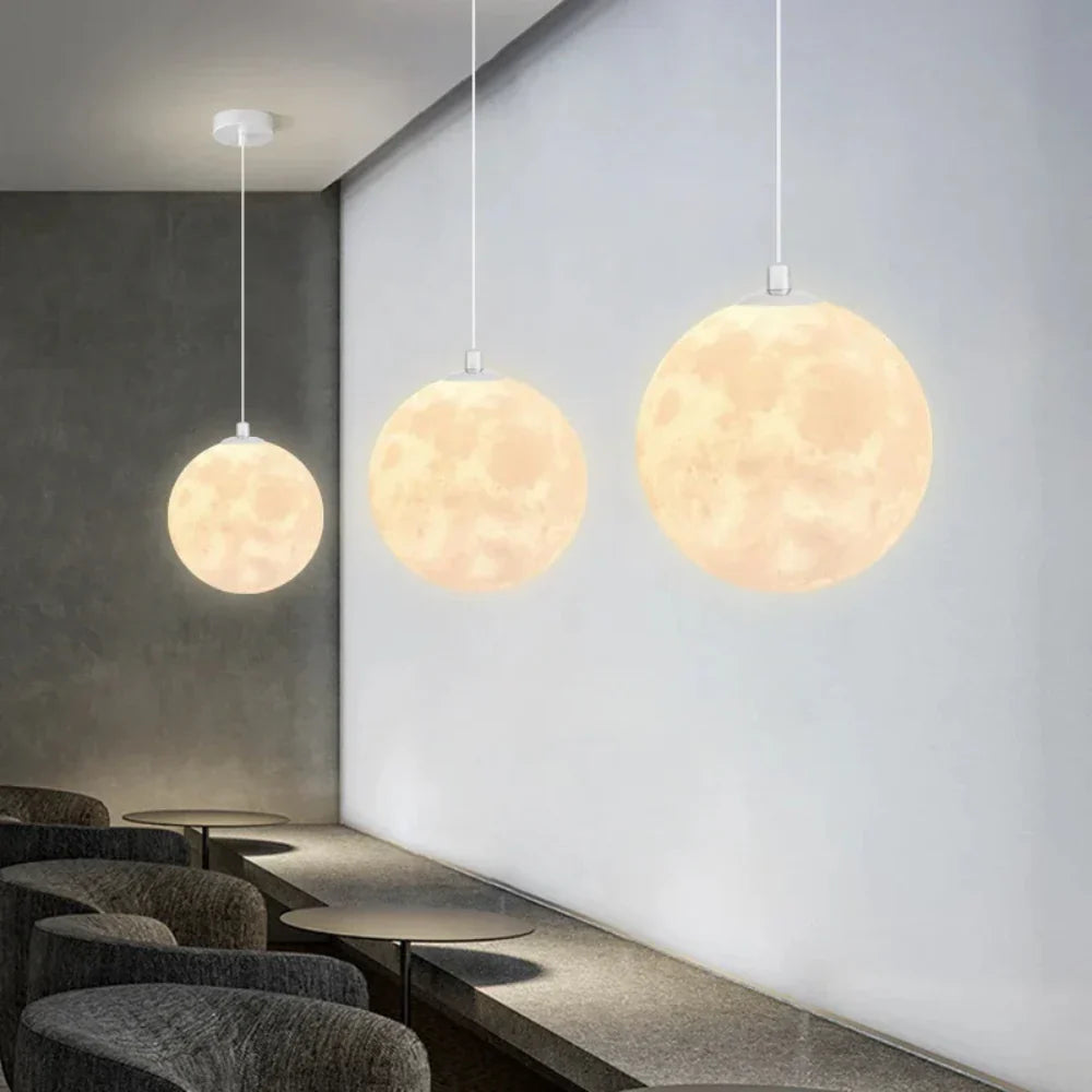 LunarGlow - Suspensions sphériques inspirées de la lune