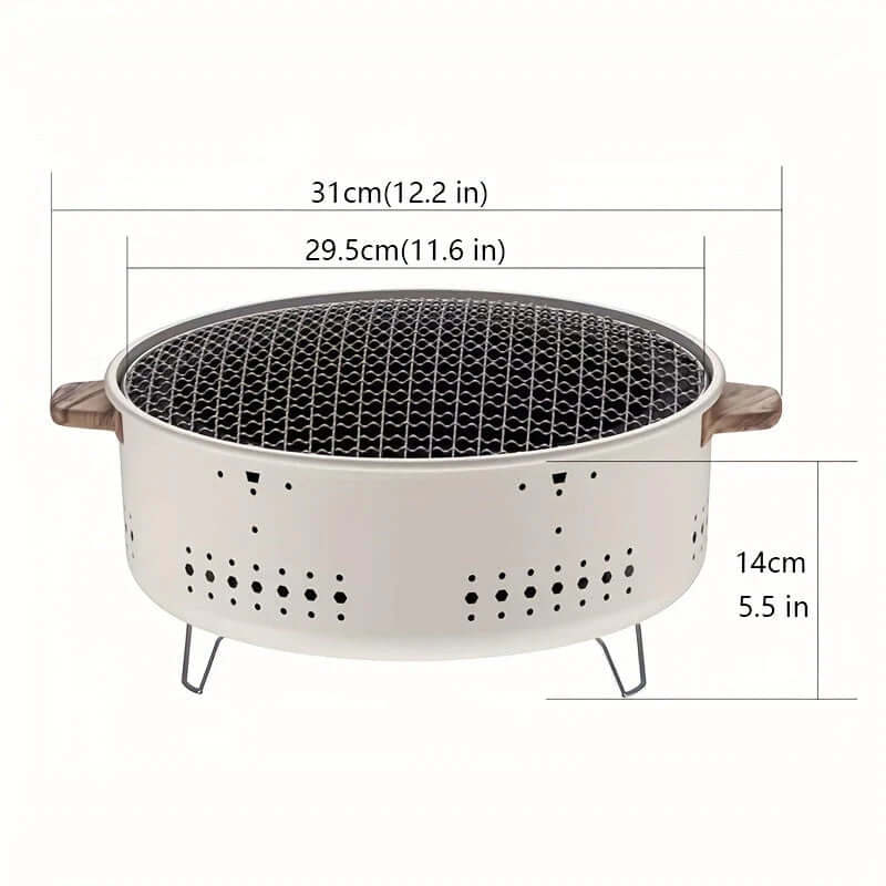 GrillMate - Cuisson au barbecue électrique compact sans fumée