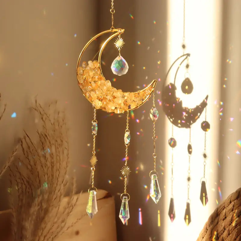 MoonGlow - Attrape-rêves Prism Moon pour une ambiance mystérieuse