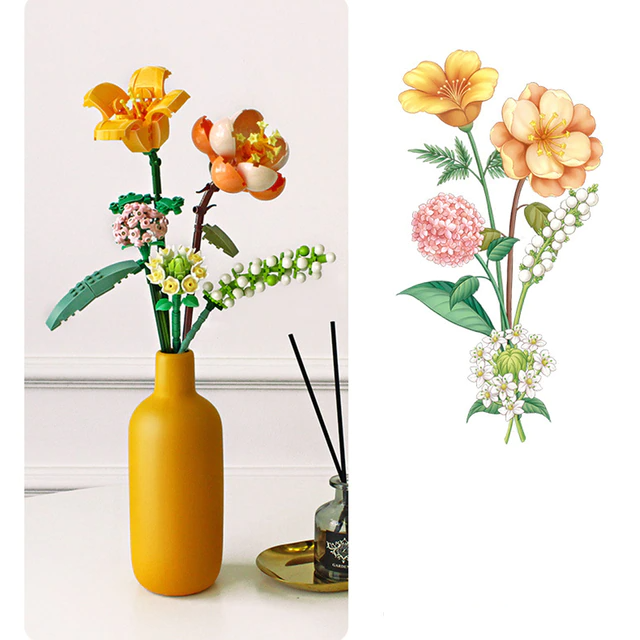 FloraBloom - bouquet de fleurs 3D pour des espaces apaisants