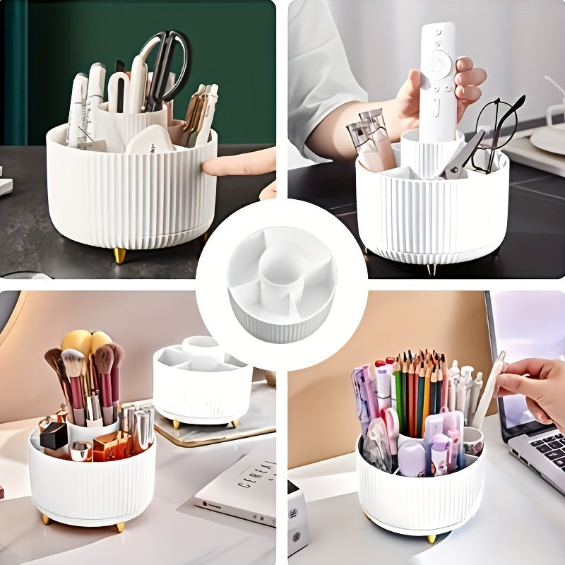 Organisateur de maquillage et d'accessoires rotatif 360°