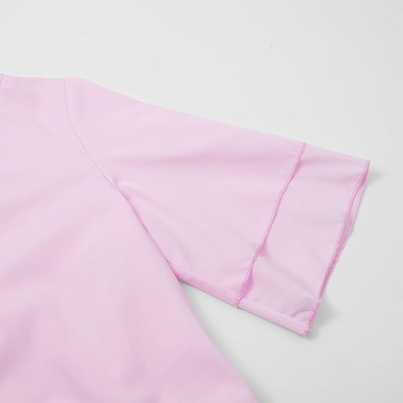 Maegan - Robe à volants décontractée en rose pâle