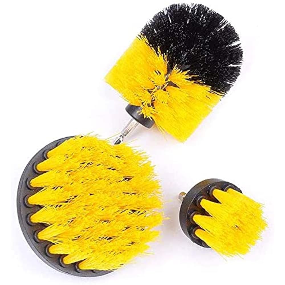 CleanForce - Ensemble de 3 brosses de récurage électriques