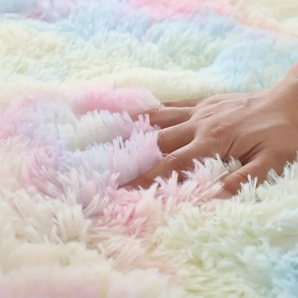CloudNest - Tapis rond ultra-doux et moelleux pour un séjour douillet