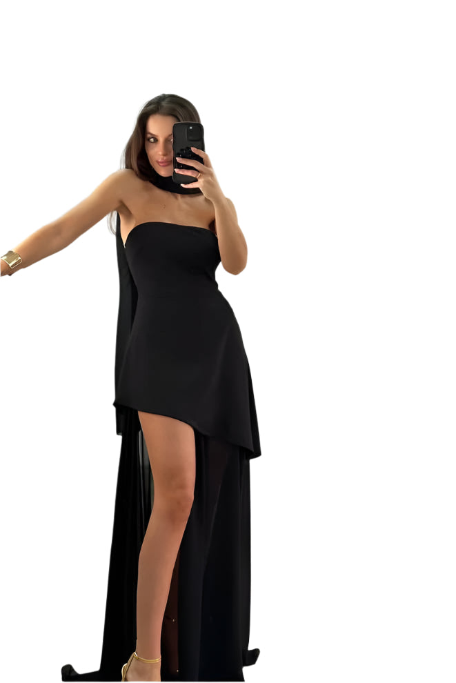 Liezel - Robe bustier à traîne spectaculaire et corsage ajusté