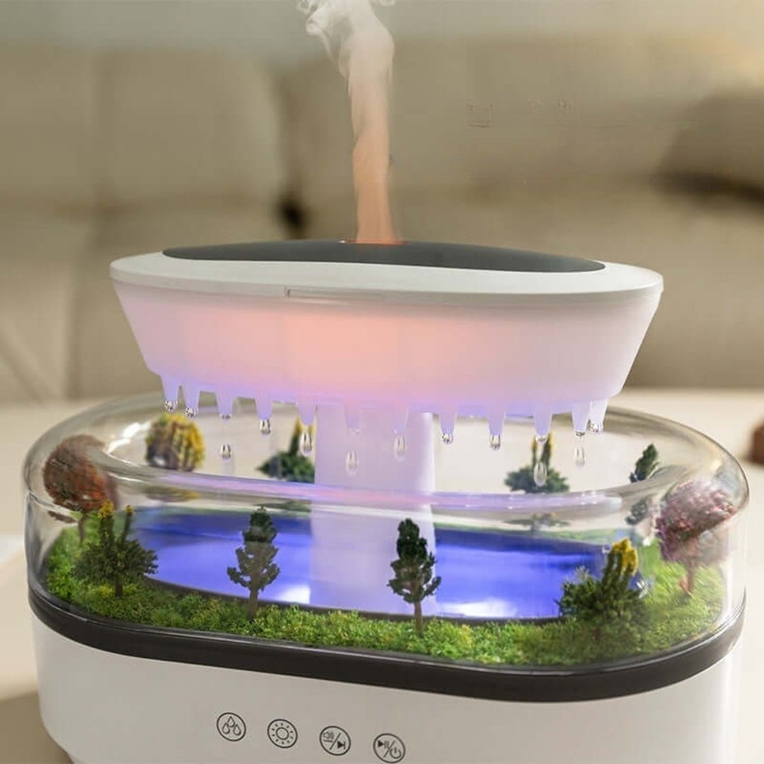 Diffuseur d'aromathérapie ZenScape – Design inspiré de la nature avec une douce brume