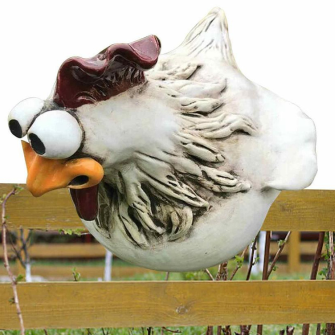 Décoration de poulet de jardin extérieur