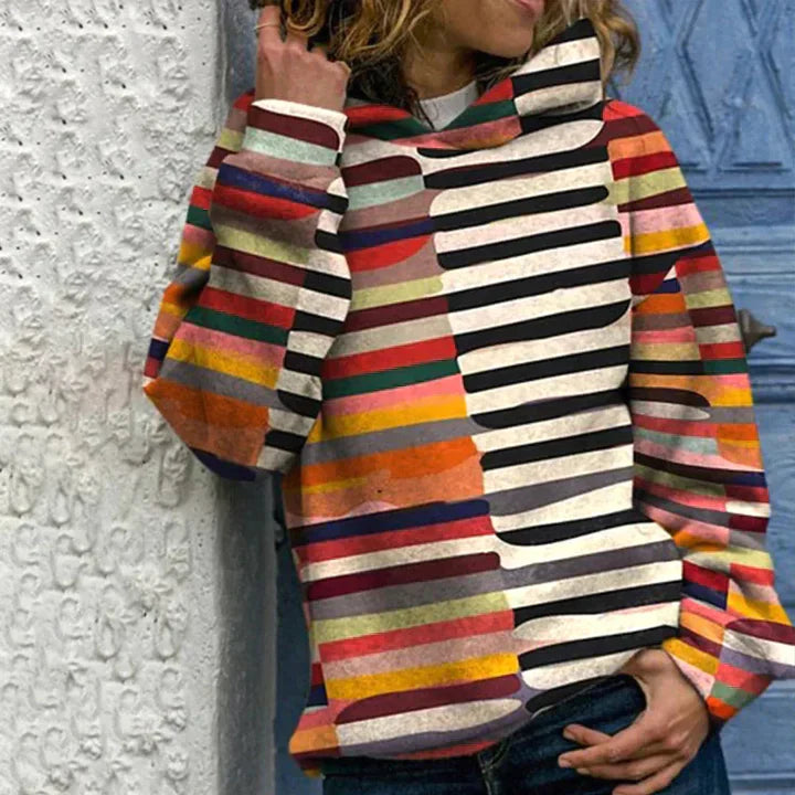 Hoodie vivant et multicolore – confort stylé pour tous les jours