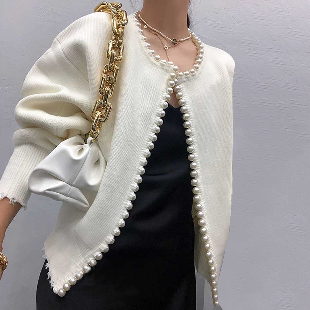 Tendance d'automne® Blazer Vintage en Perles