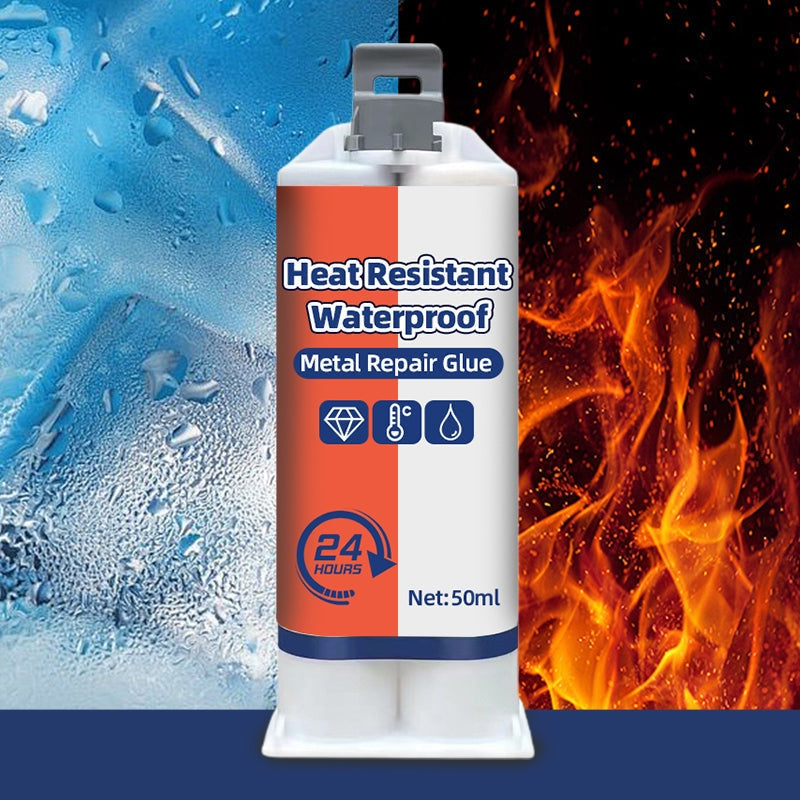 FixBond Colle de réparation métallique résistante à la chaleur et étanche