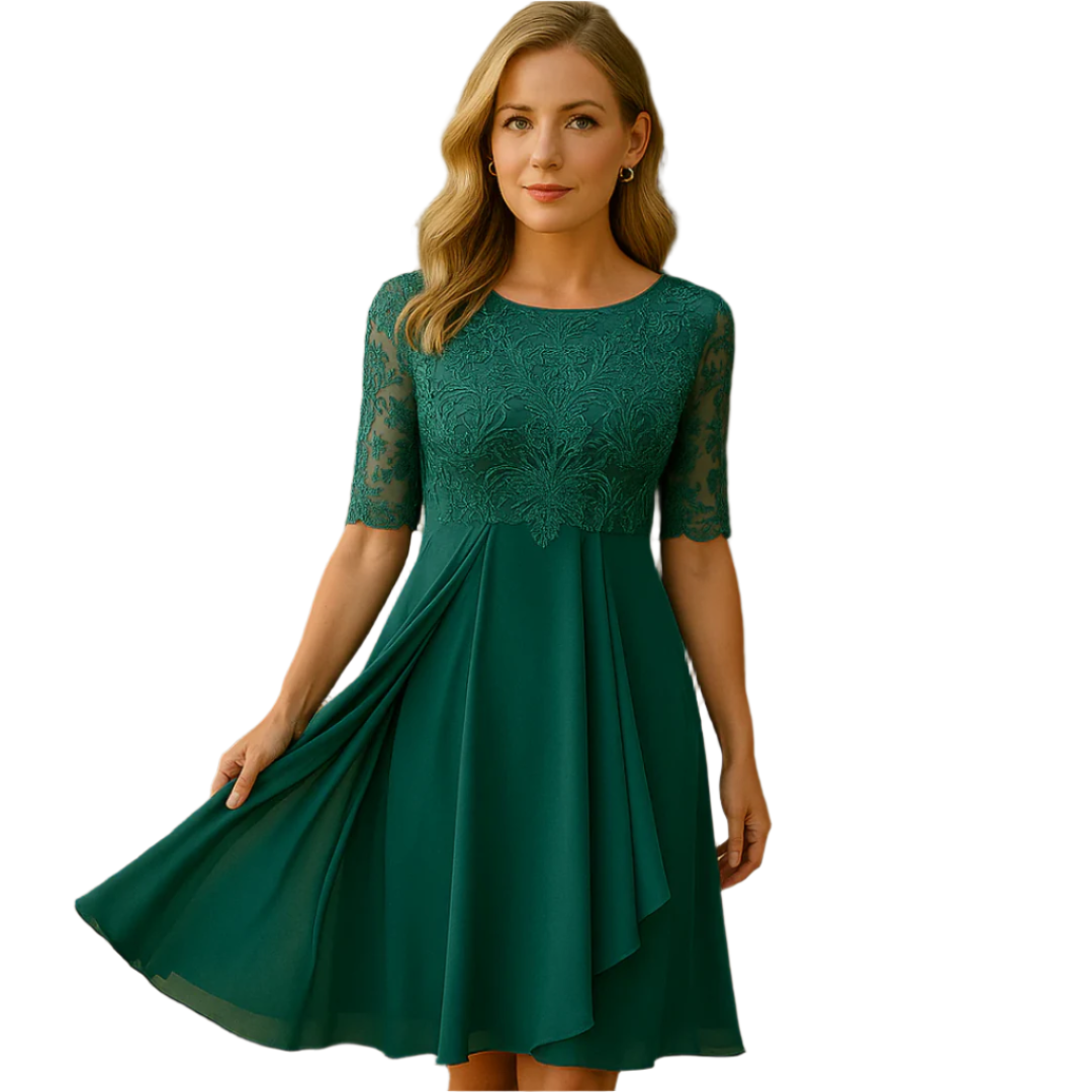 Robe Mini à Manches 3/4 Décontractée pour Femmes – Confortable et Élégante